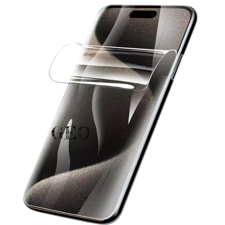 Folie Hidro Shield pentru Xiaomi Redmi 12C, Unbreakable Soft Hydrogel, Regenerabila, Full Glue, Case Fit, Transparent