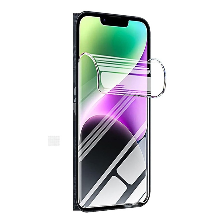 Folie Flexi Shield pentru Motorola Edge 70 Pro, Unbreakable Soft Hydrogel, Regenerabila, Full Glue, Case Fit, Transparent