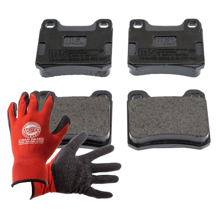 Fékbetét készlet hátsó/védőkesztyű, Master Sport, Mercedes Benzhez