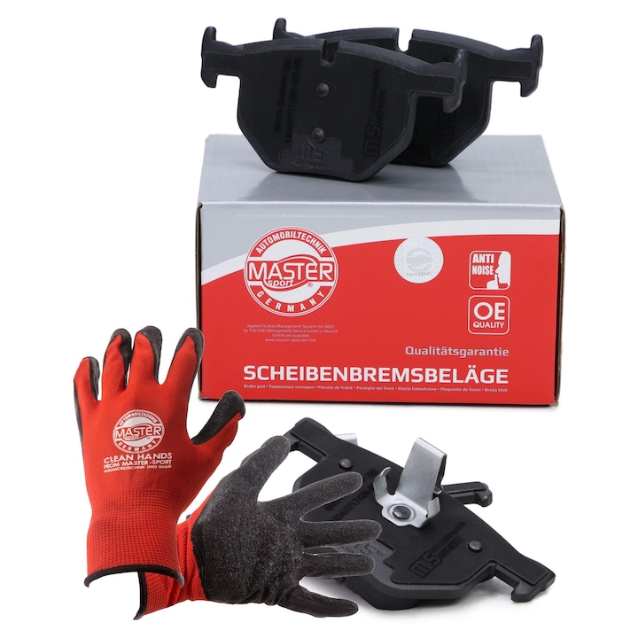 Fékbetét készlet hátsó/védőkesztyű, Master Sport, BMW-hez