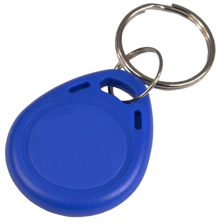 Motokey Mifare 13.56MHz kulcstartó, kék, műanyag