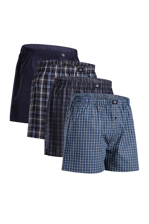 Set boxeri bărbați Danish Endurance Woven, 4 bucăți, bumbac organic, L, Multicolor