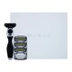 Set aparat de ras Shave-Lab Premium Twee P 213004845-G 20-34, 4 capete, + aftershave Gillette Sea mist, 100 ml, Negru