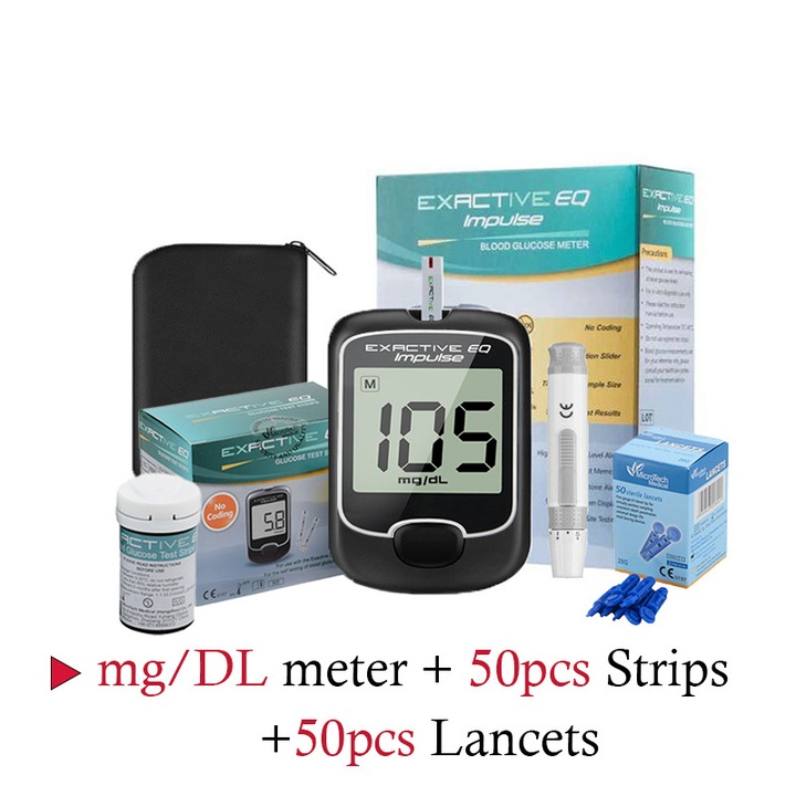 Set glucometru, EXactive EQ, Accesorii incluse, Portabil