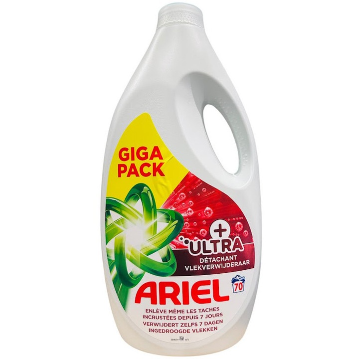 Detergent lichid Ariel Ultra indepartarea petelor 70spalri - 3,15 litri