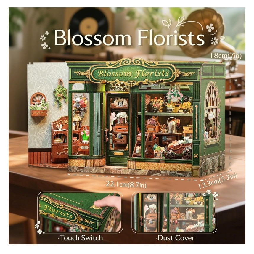Puzzle 3D, Minicasuta DIY, Casa Florilor, Cutebee, 265 piese - eMAG.ro