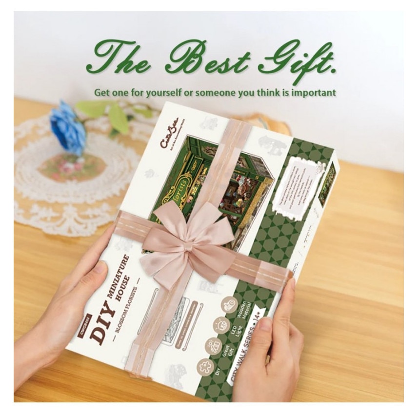 Puzzle 3D, Minicasuta DIY, Casa Florilor, Cutebee, 265 piese - eMAG.ro