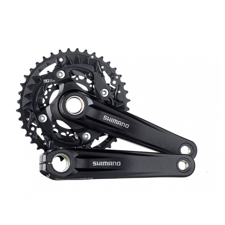 Pedalier Shimano FC-MT500, 10s., 40/30/22t., 175mm, black, w/o CG