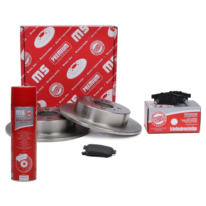 Hátsó féktárcsa/betét készlet, Master Sport, 200901431