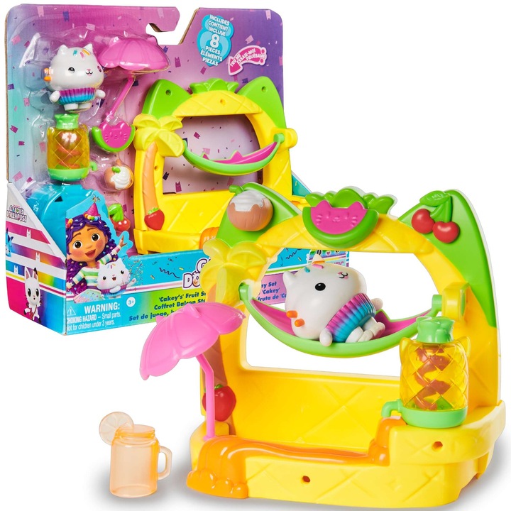 Къщичка за котки на Габи, комплект „Плодово парти на балкона“ – фигурка на Лавлейс + аксесоари