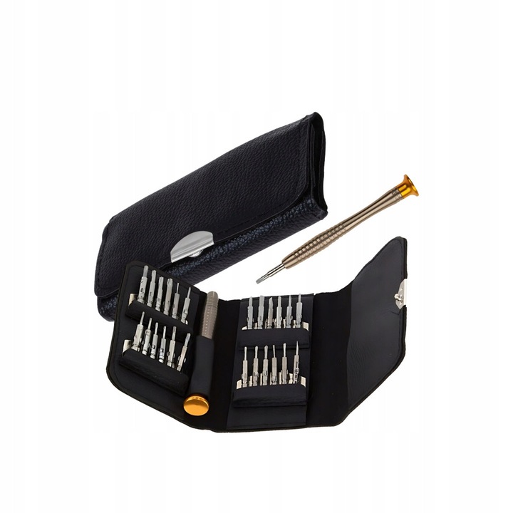 Комплект прецизни отвертки, 25 в 1, с чанта за съхранение