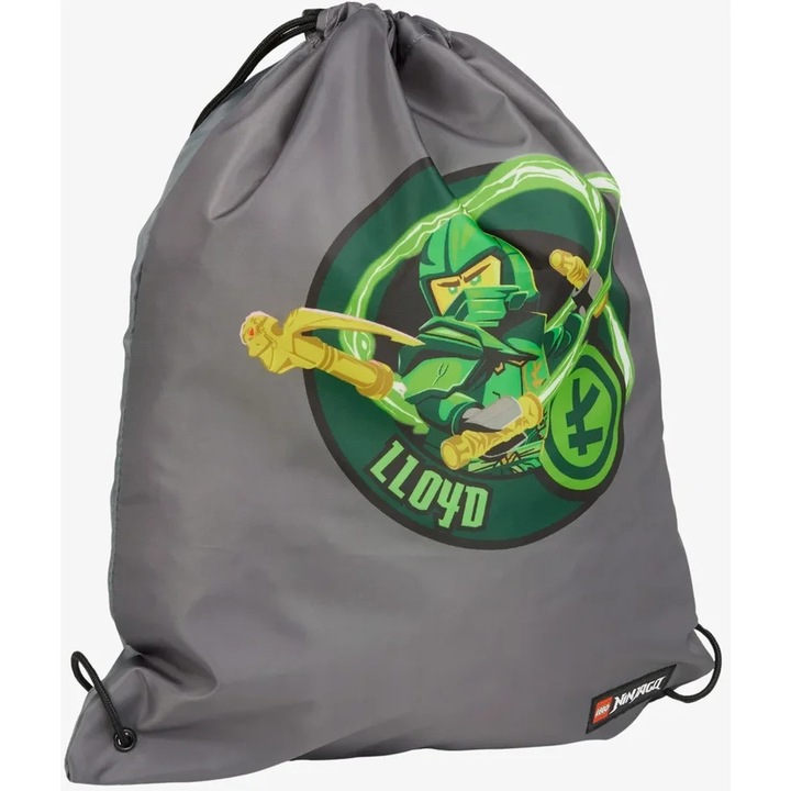 Geantă școlară LEGO NINJAGO Master of Energy, cu șnur, multicolor