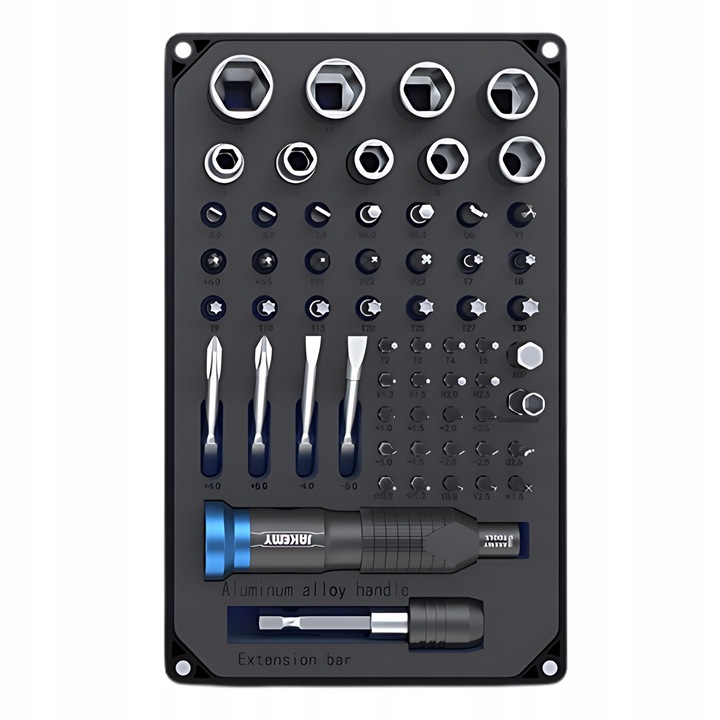 Комплект прецизни отвертки, Jakemy, 60 части