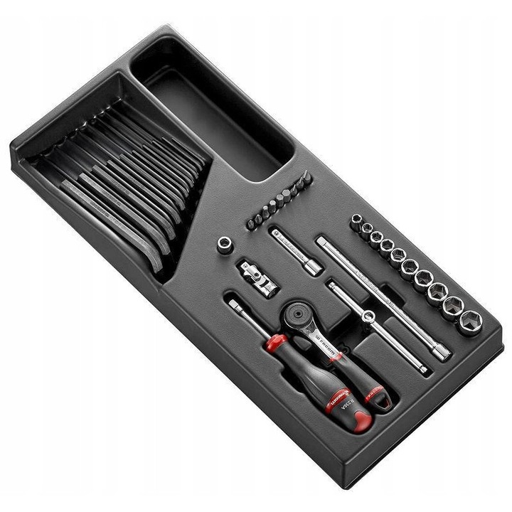 Set Chei Tubulare 1/4" Facom MOD.R161-26, 5.5-14mm, 36 Piese
