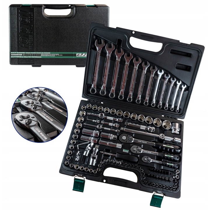 Set Chei Tubulare Honiton H4321 111 Piese 1/4"-3/8"-1/2" Honidriver