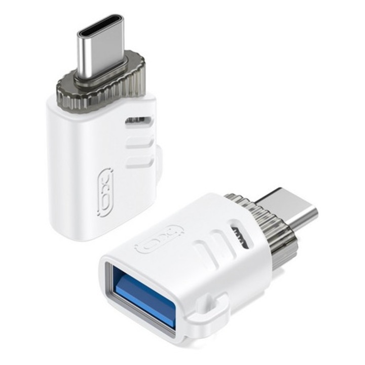 Xo adapter, usb aljzat - type-c, otg, fehér