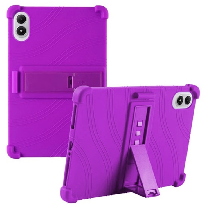 Gigapack defender szilikon tabletvédő, ütésállóság, kitámasztó, lila, kompatibilis: Xiaomi Redmi Pad 2 Pro