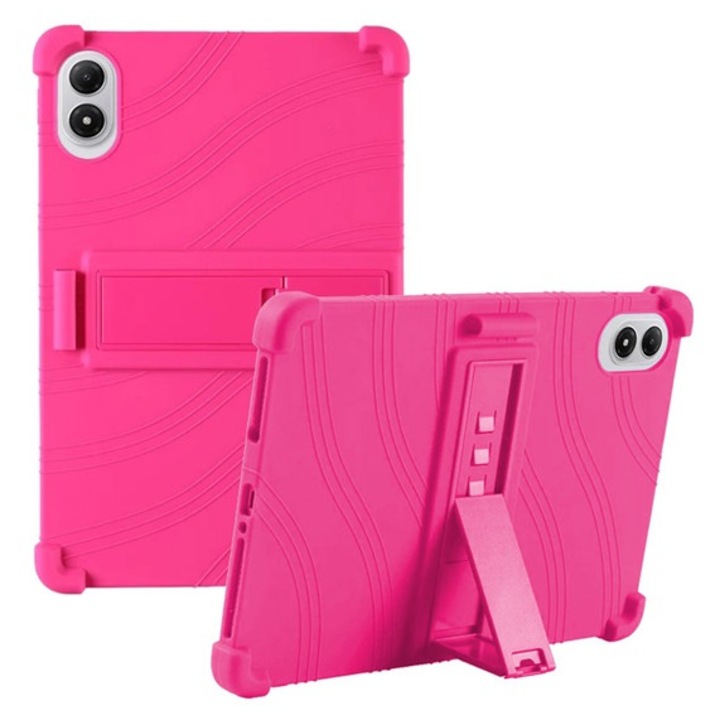 Gigapack defender szilikon tabletvédő, ütésállóság, kitámasztó, rózsaszín, kompatibilis: Xiaomi Redmi Pad 2 Pro