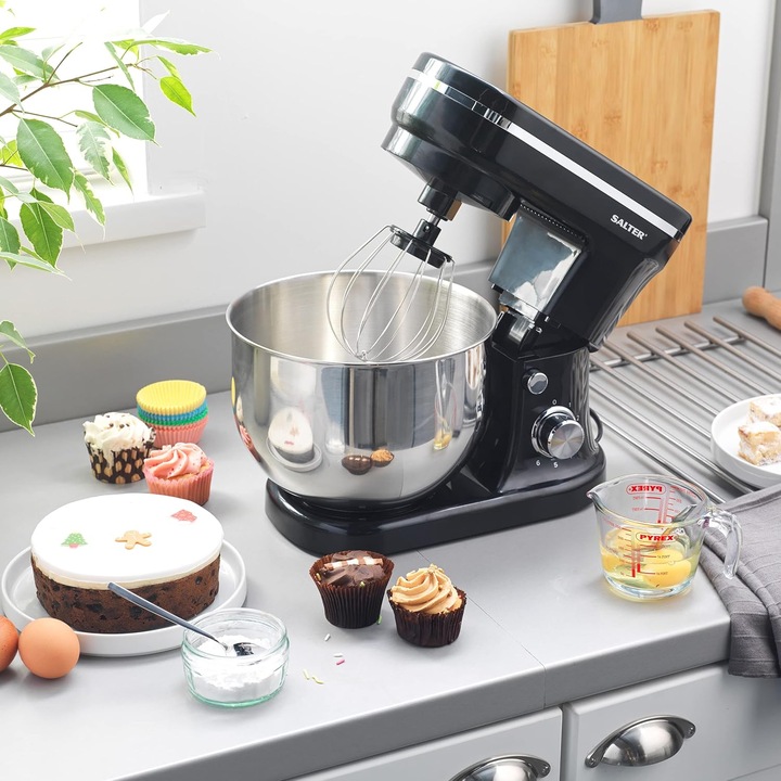 Salter EK4245BLACK konyhai robotgép, 1200 W, 6 fokozat, 5 l, fekete