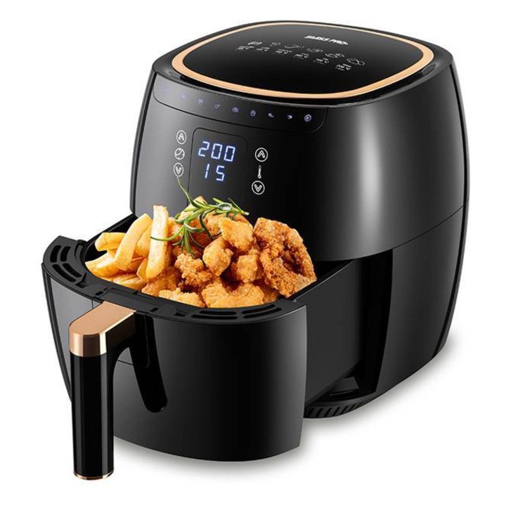 Swiss Pro+ forrólevegős sütő, 7L, 1750W, fekete