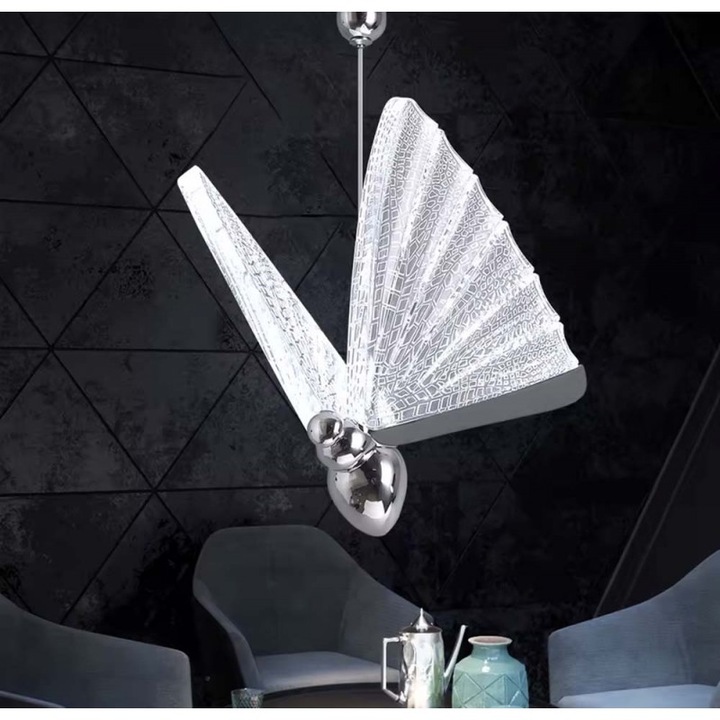 ЛЕД пендел пеперуда LAURA BENIGNI HM-43 CHROME LARGE 3000k