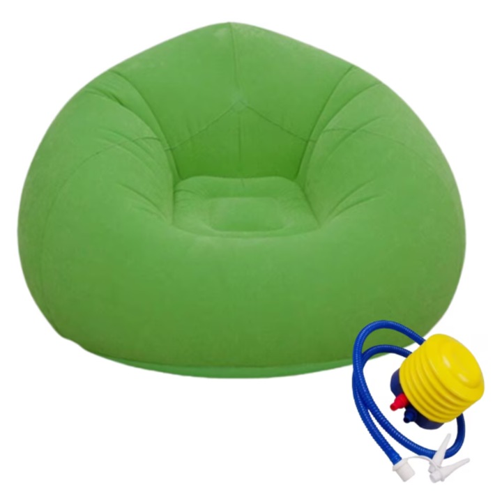 Надуваем фотьойл Intex 68579NP, 114xH71см, PVC, ЗЕЛЕН