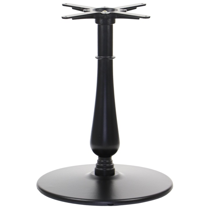 SH-5013-10/B öntöttvas asztalláb otthonra, étterembe és szállodába, 54x71 cm, fekete