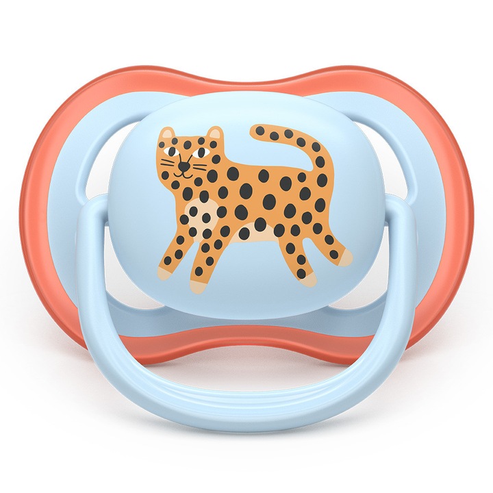 Залъгалки Ultra Air Philips AVENT Plant Based 0-6м с декорация леопард/гъсеница 2бр/оп