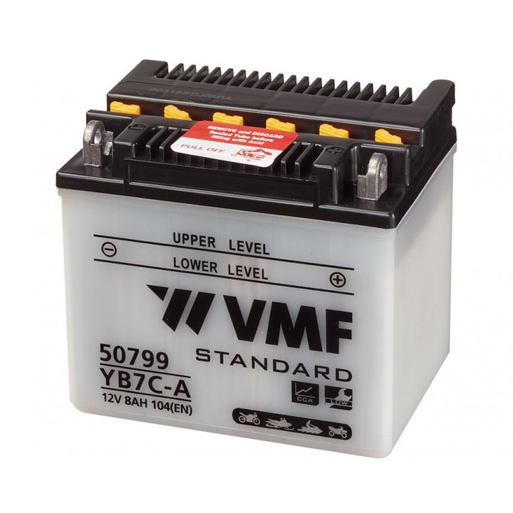 Baterie Moto VMF YB7C-A 12V 8Ah, standard, performanță ridicată, livrare Freshpack