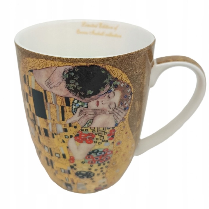Cana Mare Eleganta din Portelan Gustav Klimt "Sarutul" 400ml