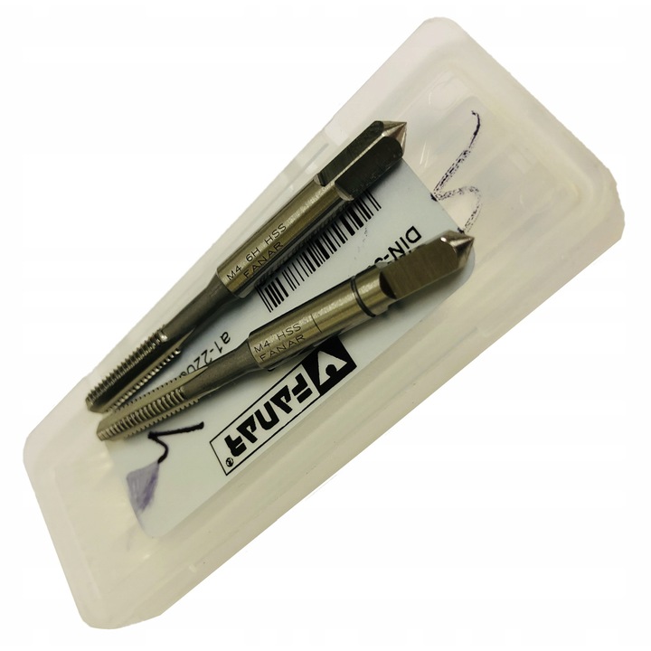 Set de tarozi M4-M12, Fanar, 12 piese, metal, HSS