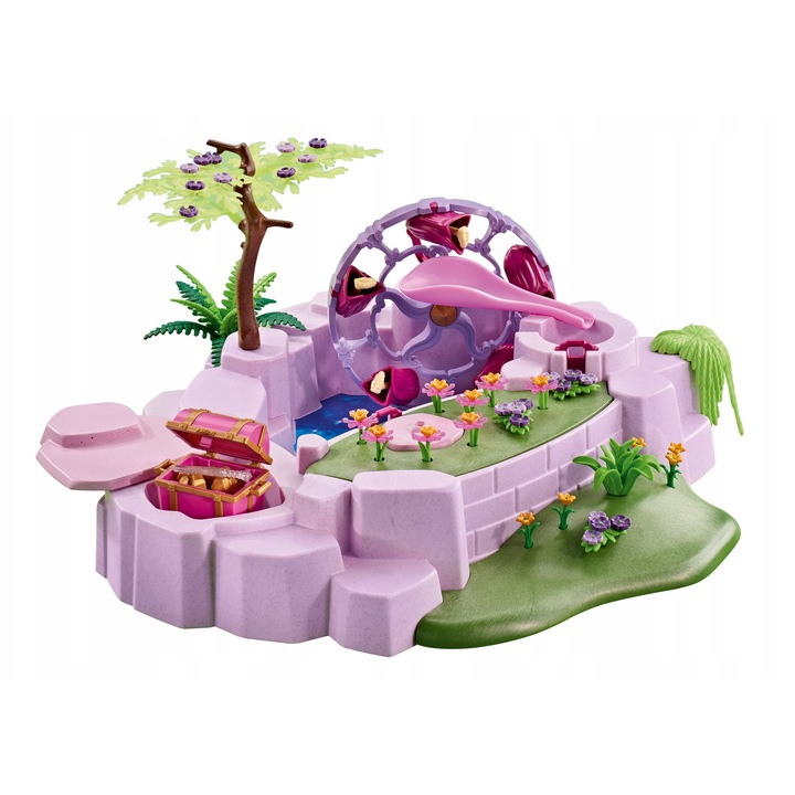 Set Playmobil iaz fermecat cu roata de apă, 35x34x17cm