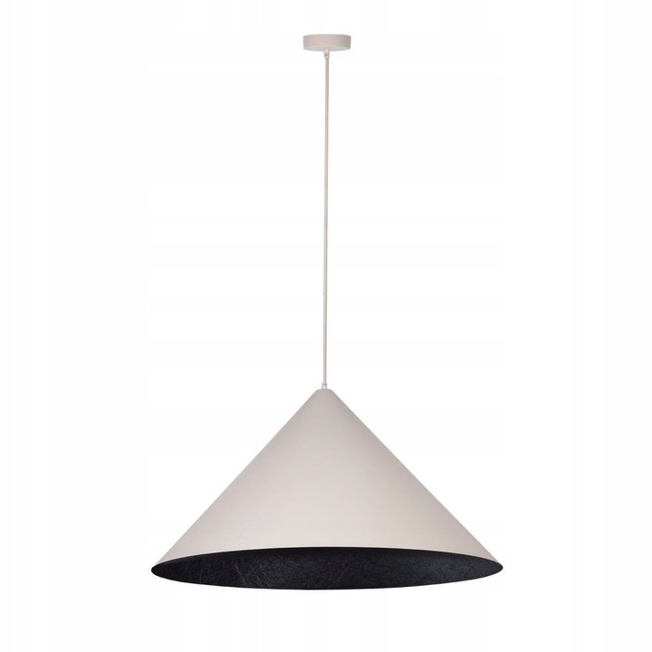Lampa suspendată Sigma VESUVIO M 41072, bej/negru, 70cm diametru, 140cm înălțime ajustabilă