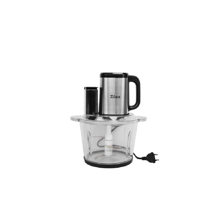 Tocator legume-fructe Zilan ZLN2767, digital, 500W, capacitate 3L, 4 funcții, bol sticlă