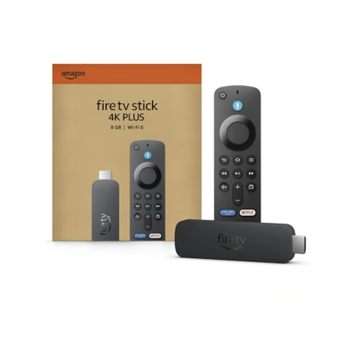 Amazon Firestick 4K Plus Generația 2, streaming 4K, dimensiuni compacte