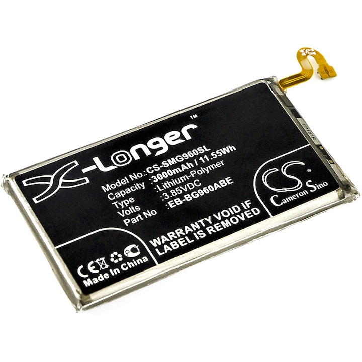 Baterie TECHTEK CS-SMG960SL Li-Polymer 3000mAh