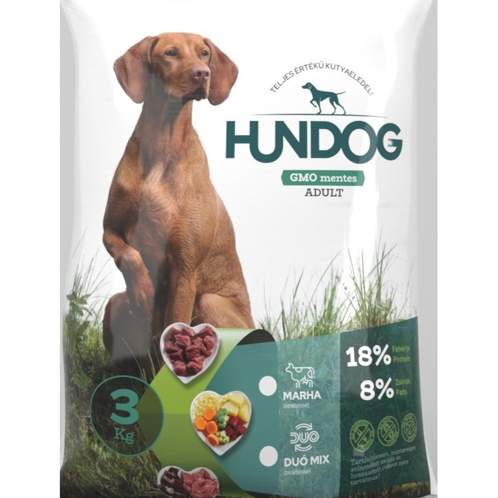 Hun-Dog száraz kutya eledel Marhás