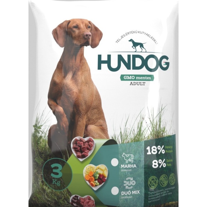KUTYAELEDEL HUN-DOG 3KG Duó-mix bárány-máj