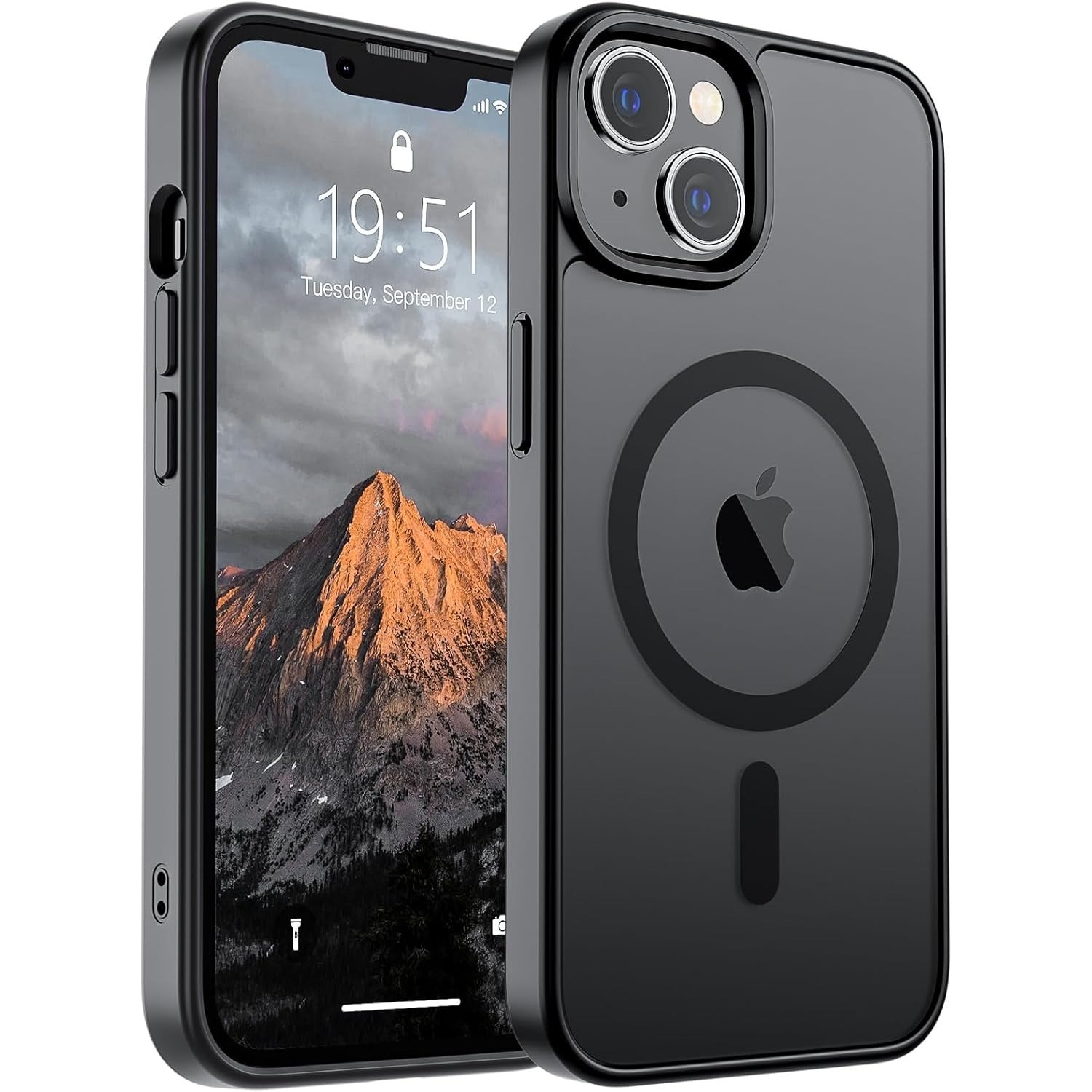 Husa compatibila cu Incarcare Magsafe pentru pentru Apple iPhone 16 Pro Max, pentru Incarcare Wireless, Margini Ridicate pentru Protectia Ecranului si a Camerelor, Negru