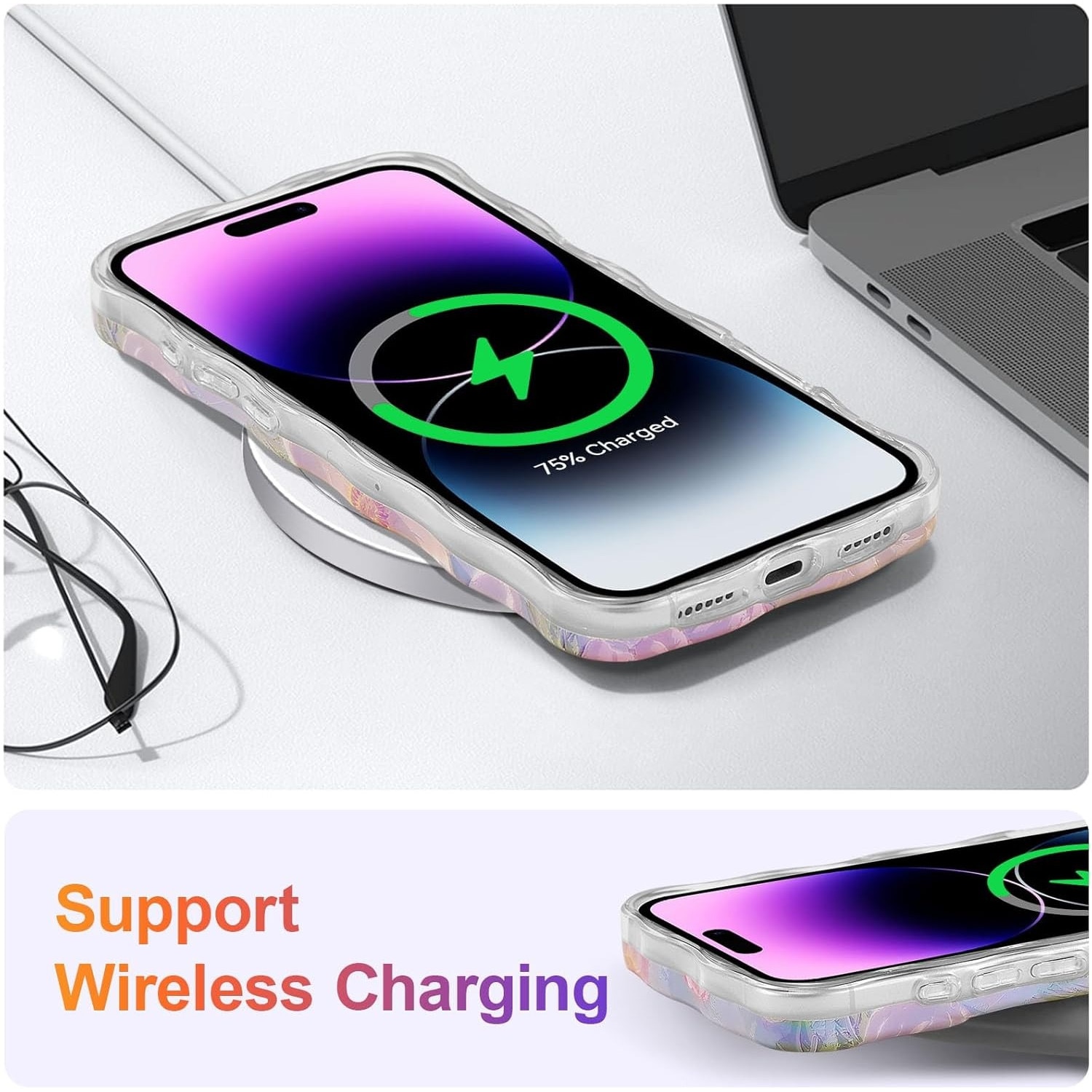 Husa pentru iphone 16 ProMax, Pictura in ulei retro colorata flori imprimate, acoperire de protectie TPU eleganta si durabila, Protectie camera, ecran si colturi
