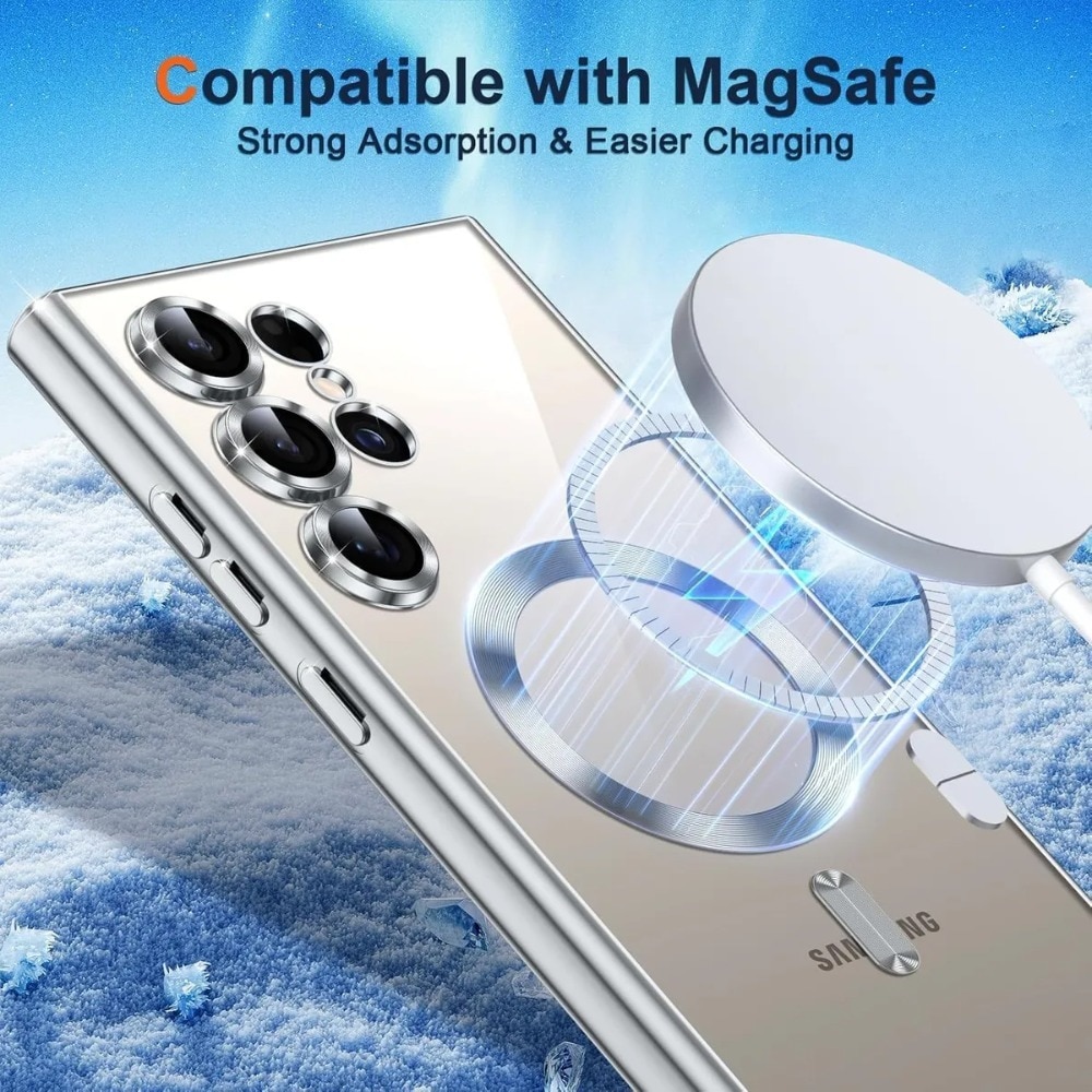 Husă de Protecție, Argintie, TPU, Samsung Galaxy S25 Ultra, cu încărcare MagSafe