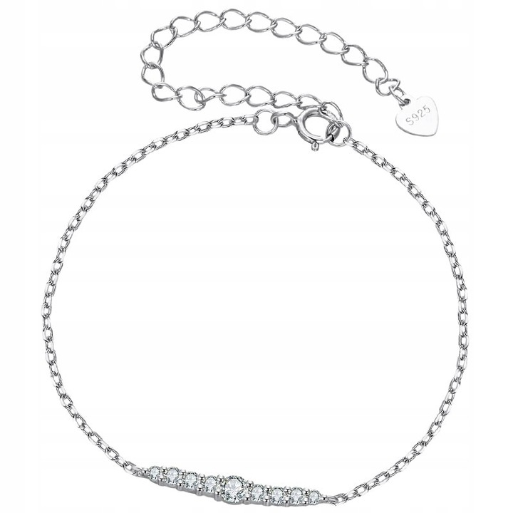 Bratara Argint 925 cu Moissanit, Eleganta pentru Femei