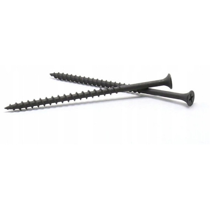 Suruburi fosfatate pentru lemn 4, 8x100mm, 1kg, negre