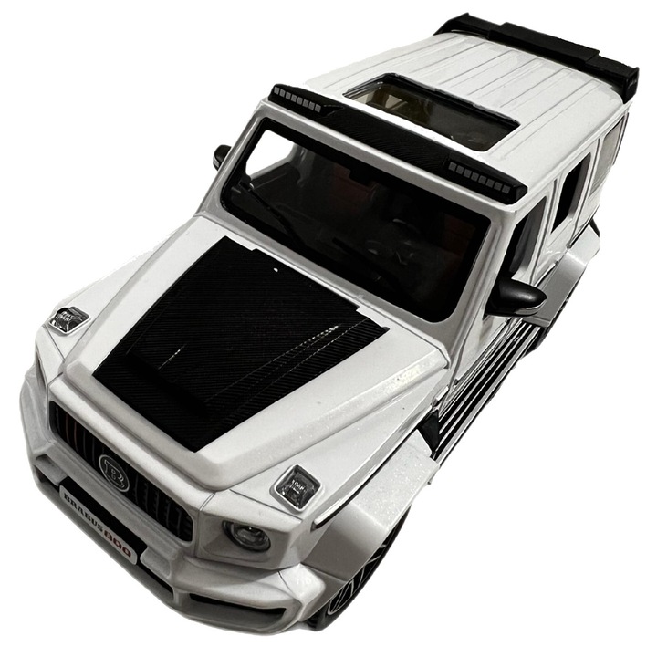 Macheta Auto scara 1:24 - Mercedes-Benz G-Class Brabus 800, culoare - Alb