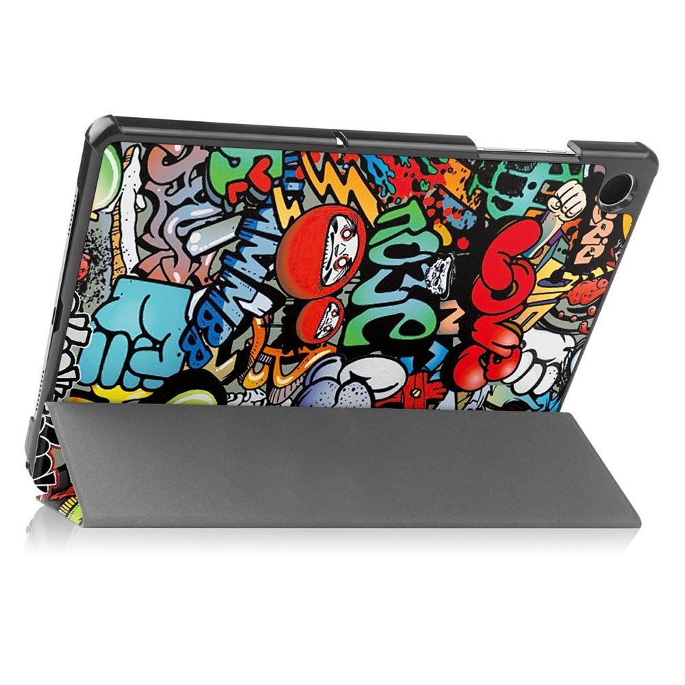 Husa tableta, XGSM, Smartcase, Graffiti, PC+PU, pentru Samsung Galaxy Tab A11+/A9+