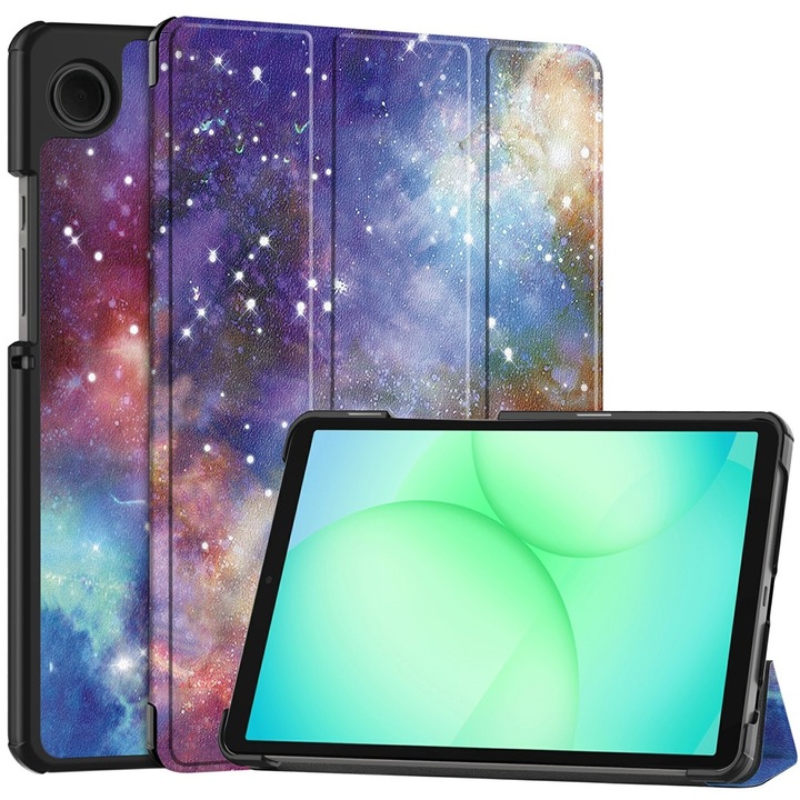 Husă tableta Samsung Galaxy Tab A11/A9, Fold Pro, piele ecologică, design modern, 360° protecție
