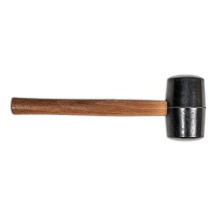 Ciocan de cauciuc cu coada din lemn, 650g