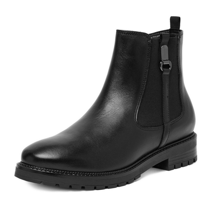 Botine dama Lasocki GINEVRA-19, Piele naturala, Negru, Negru