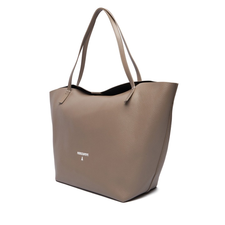 Női táska Patrizia Pepe Dark Tatami, természetes bőr, 2B0130/L148-B7