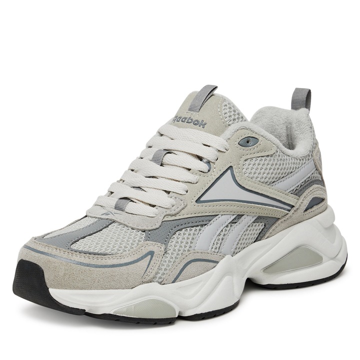 Pantofi sport barbati, Reebok, CHARGE, gri, material textil, 45 EU